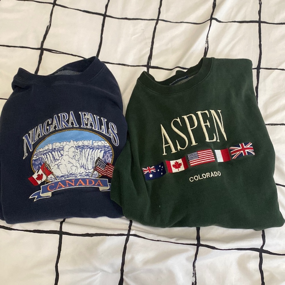 Two Brandy Melville Sweatshirts